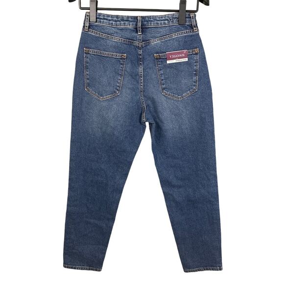 Vigoss Women’s Friday Tapered Girlfriend Jeans Medium Wash Size 27 NWT - Picture 2 of 9